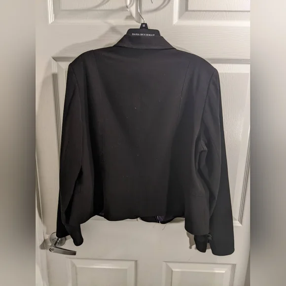 DALIA collection Plus Size Classic Black Blazer In EUC 16x - Picture 2 of 9